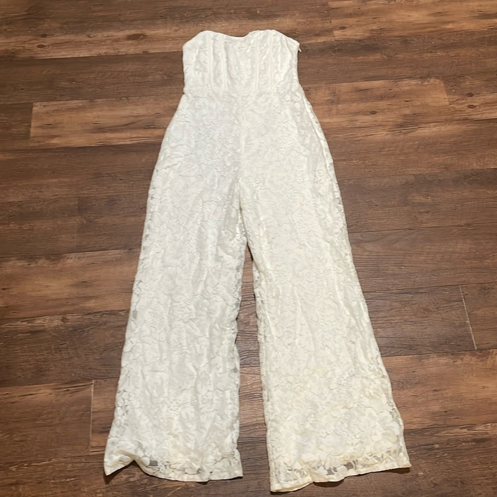 White Lace Jumpsuit